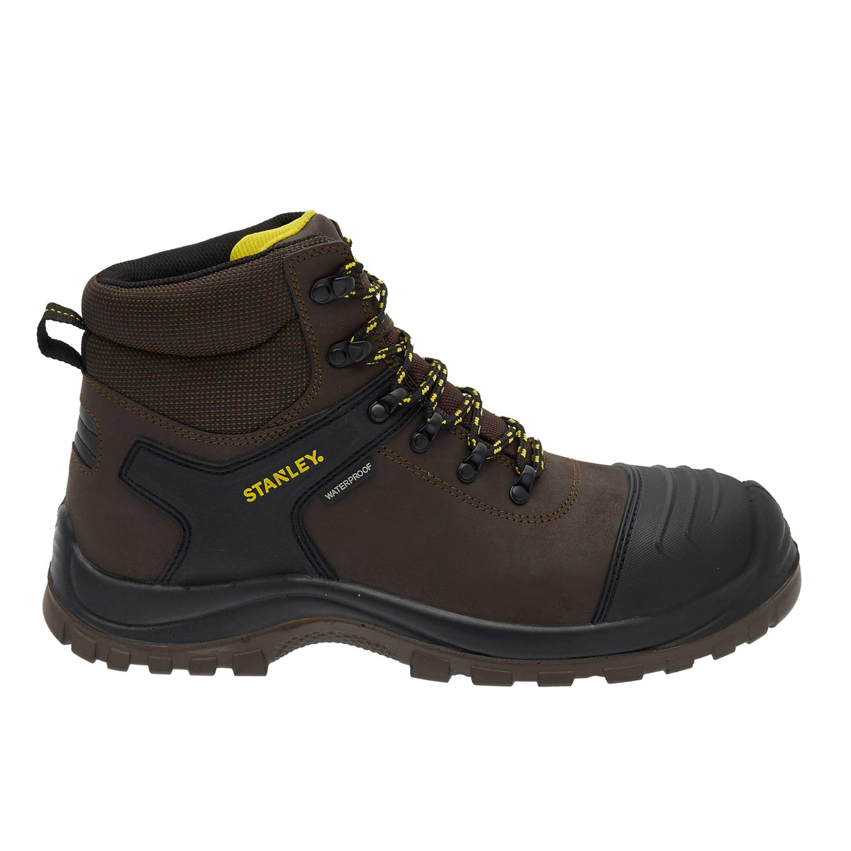 STANLEY Branxton Men's Leather, Steel Toe, Steel Midsole Plate, Waterproof, Safety Work Boot