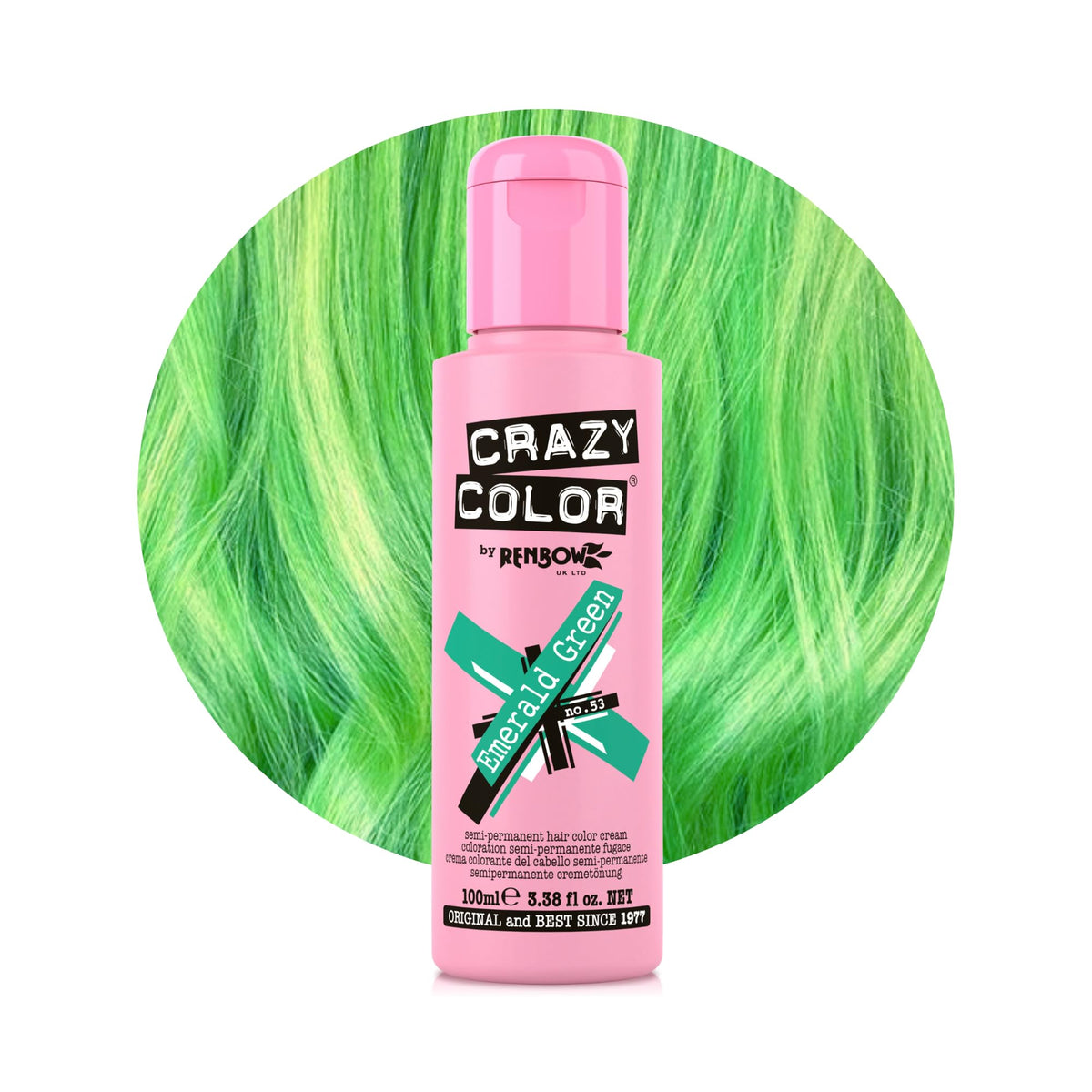 Crazy Color Cyclamen Pink Hair Dye 100ml