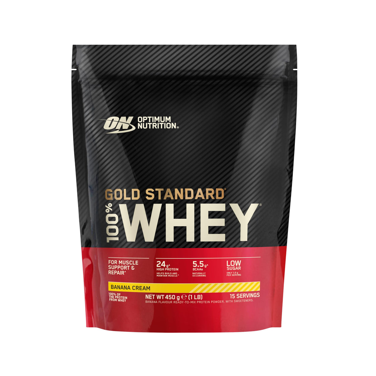 Optimum Nutrition Gold Standard 100% Whey Muscle Building and Recovery Protein Powder With Naturally Occurring Glutamine and BCAA Amino Acids, Double Rich Chocolate Flavour, Pack of 24, 24 x 31g