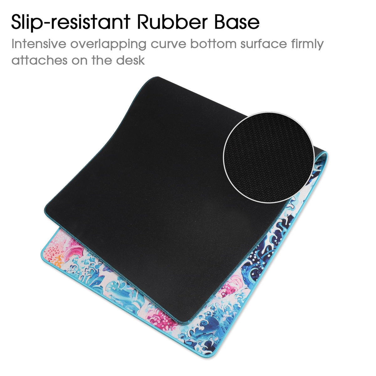 Gaming Mouse Mat/Large Mouse Pad 900 x 400 x 3mm / XXL mouse pad/large size | improved precision and speed | rubber base for stable grip on smooth surfaces | non-slip (90x40 Black)