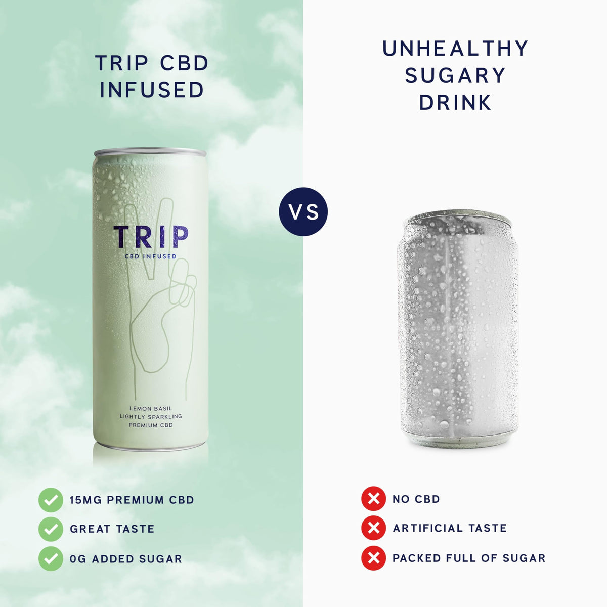 TRIP Sparkling Drink, Low Calorie, Vegan, Peach Ginger, 12 pack