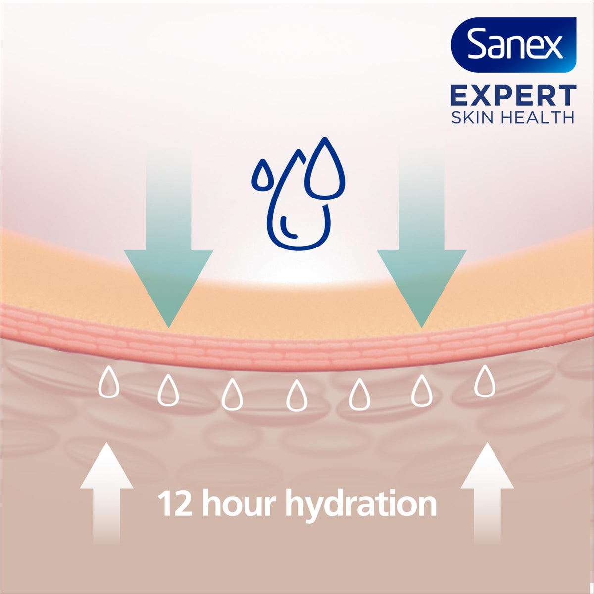 Sanex Body Wash - Expert Skin Health - Hypoallergenic Shower Gel - Dermatologist Tested Gentle for Very Sensitive Skin - Multipack - 6 Pack - 450ml Bottles