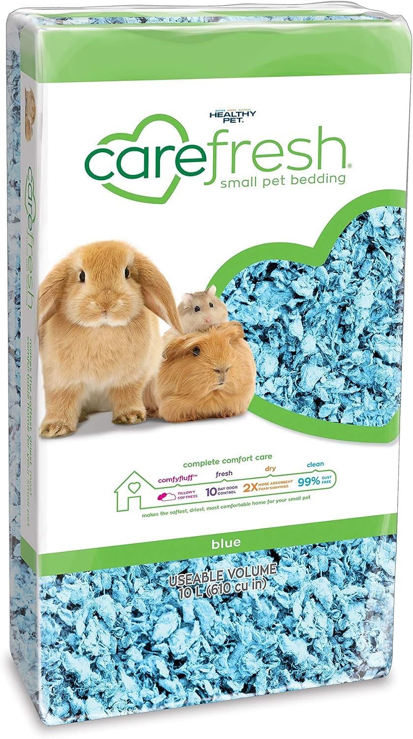 Carefresh 99% Dust-Free White Natural Paper Small Pet Bedding with Odor Control, 10L, White