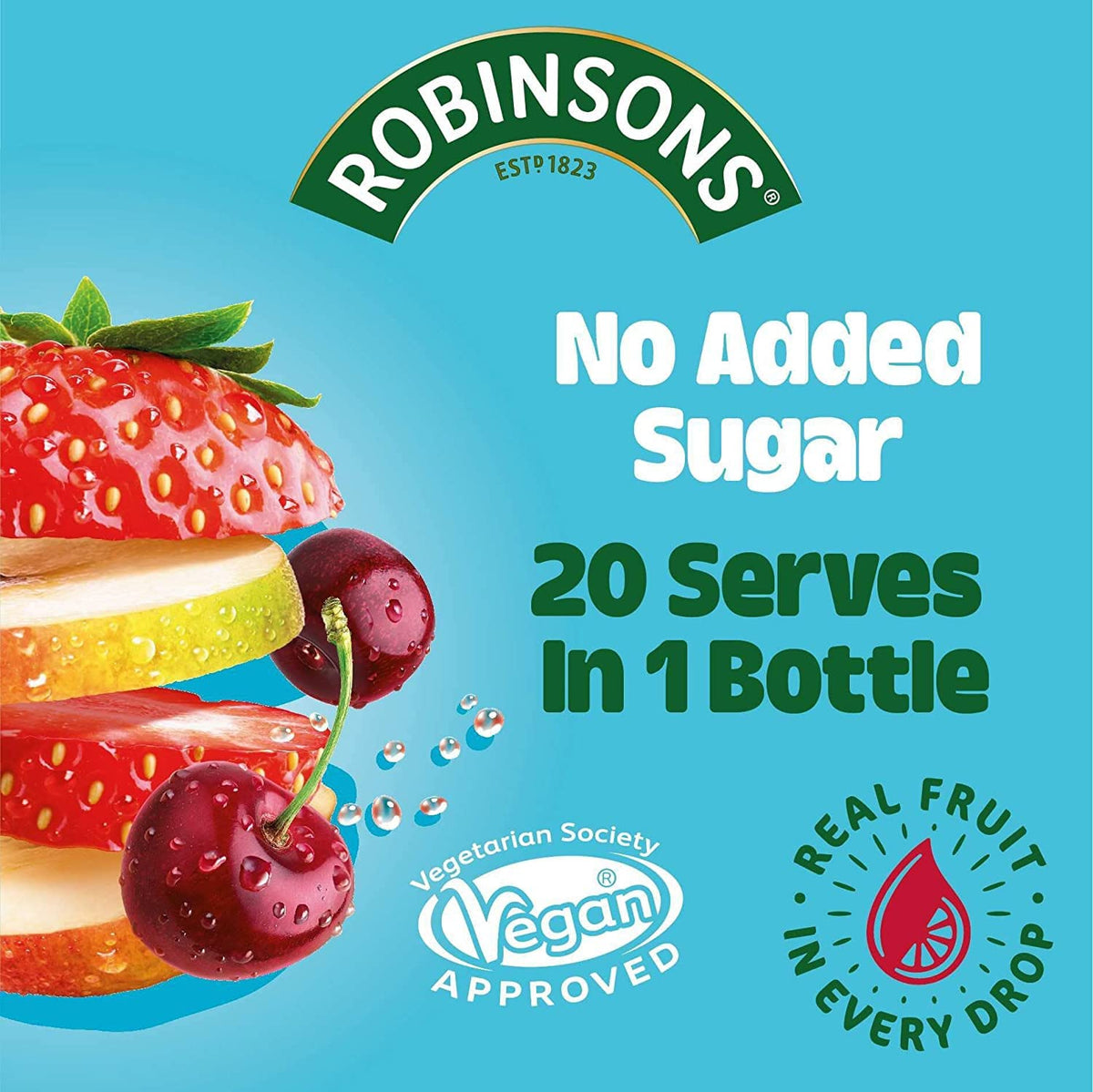 Robinsons Fruit Squash - Low Calorie - Double Strength - Orange 1.75 Litre