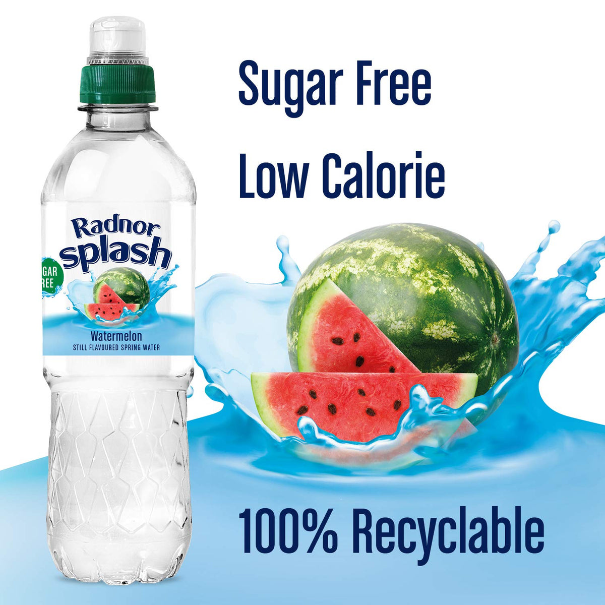 Radnor Splash Flavoured Water Sugar Free 500ml - Pack of 24 (Strawberry)