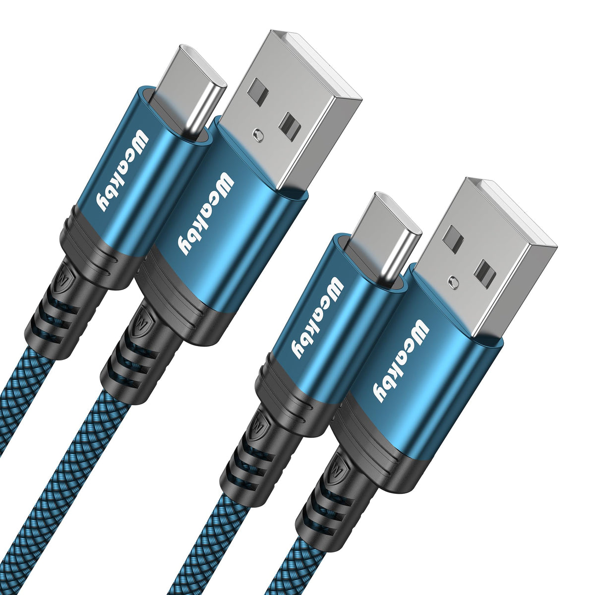 Samsung Charger Cable fast charge 4 Pack 1M+1M+2M+2M USBC to USB Cable for Samsung S23 iPhone 15 Pro Max Plus Switch PlayStation 5 Google Pixel 7 Pro Huawei etc.