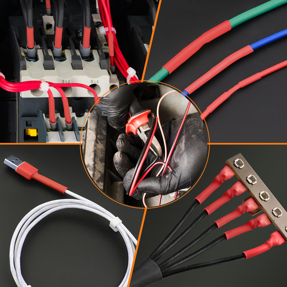 ASHINER Clear Heat Shrink Tubing Kit - 580Pcs EVA Material in 11 Sizes - Ideal for Electrical Insulation, Repairs, and Wire Connectors with User-Friendly Design and Storage Case