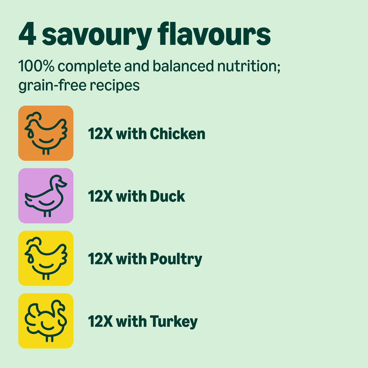 by Amazon Grain-Free Complete Wet Food for Adult Cats, Mixed Selection In Jelly, 4.8 kg (48 pouches of 100g)