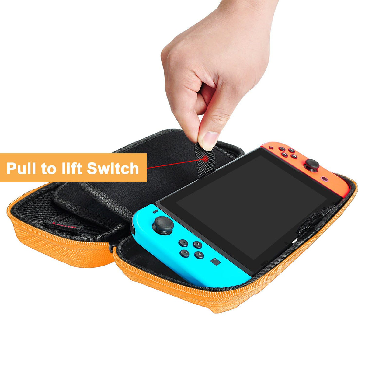 daydayup Switch 2 Carry Case Compatible with Nintendo Switch 2, with 24 Games Cartridges Protective Hard Shell Travel Carrying Case Pouch for Switch 2 Console & Accessories,Black