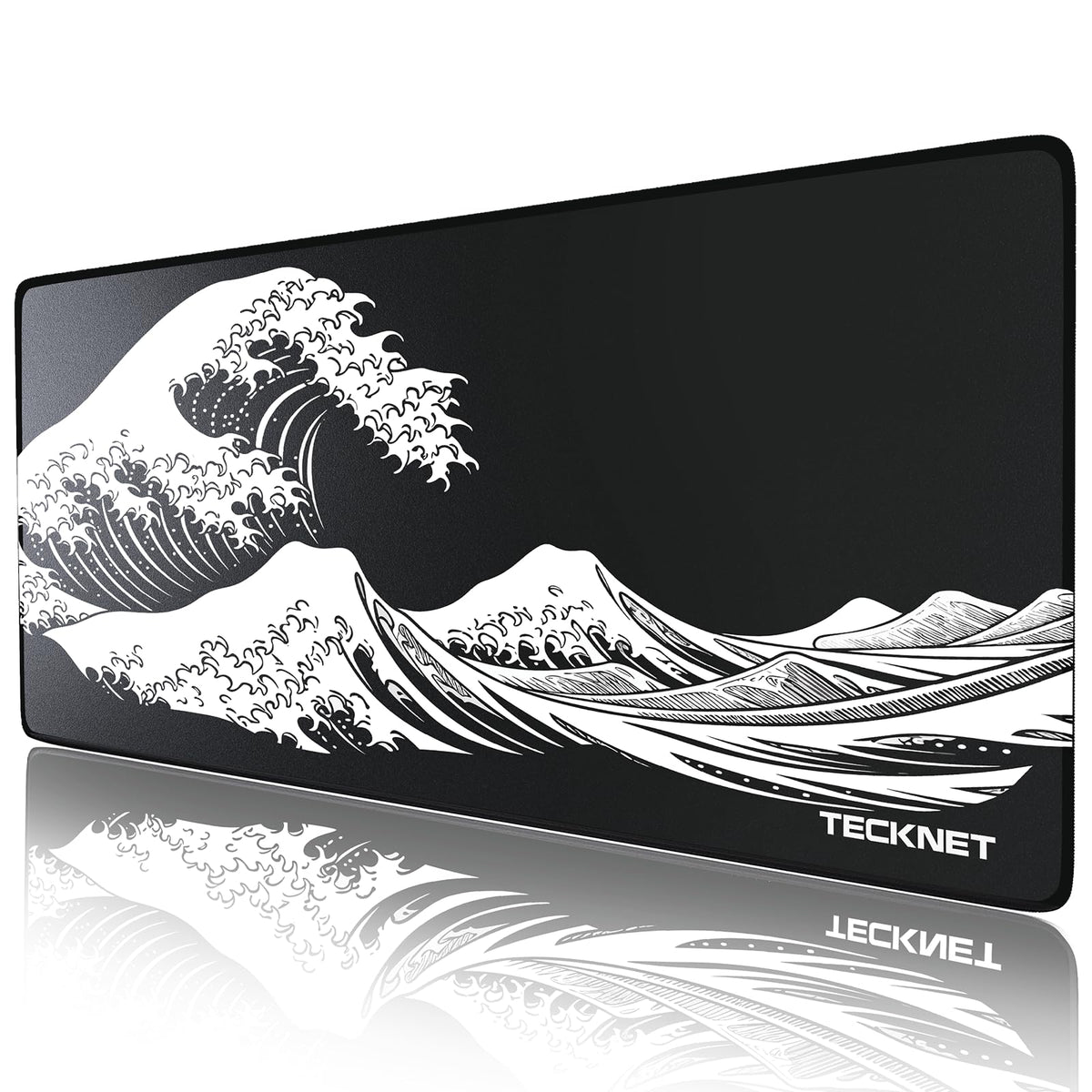 TECKNET Gaming Mouse Mat, 900x400x3mm Large Mouse Pad - Black