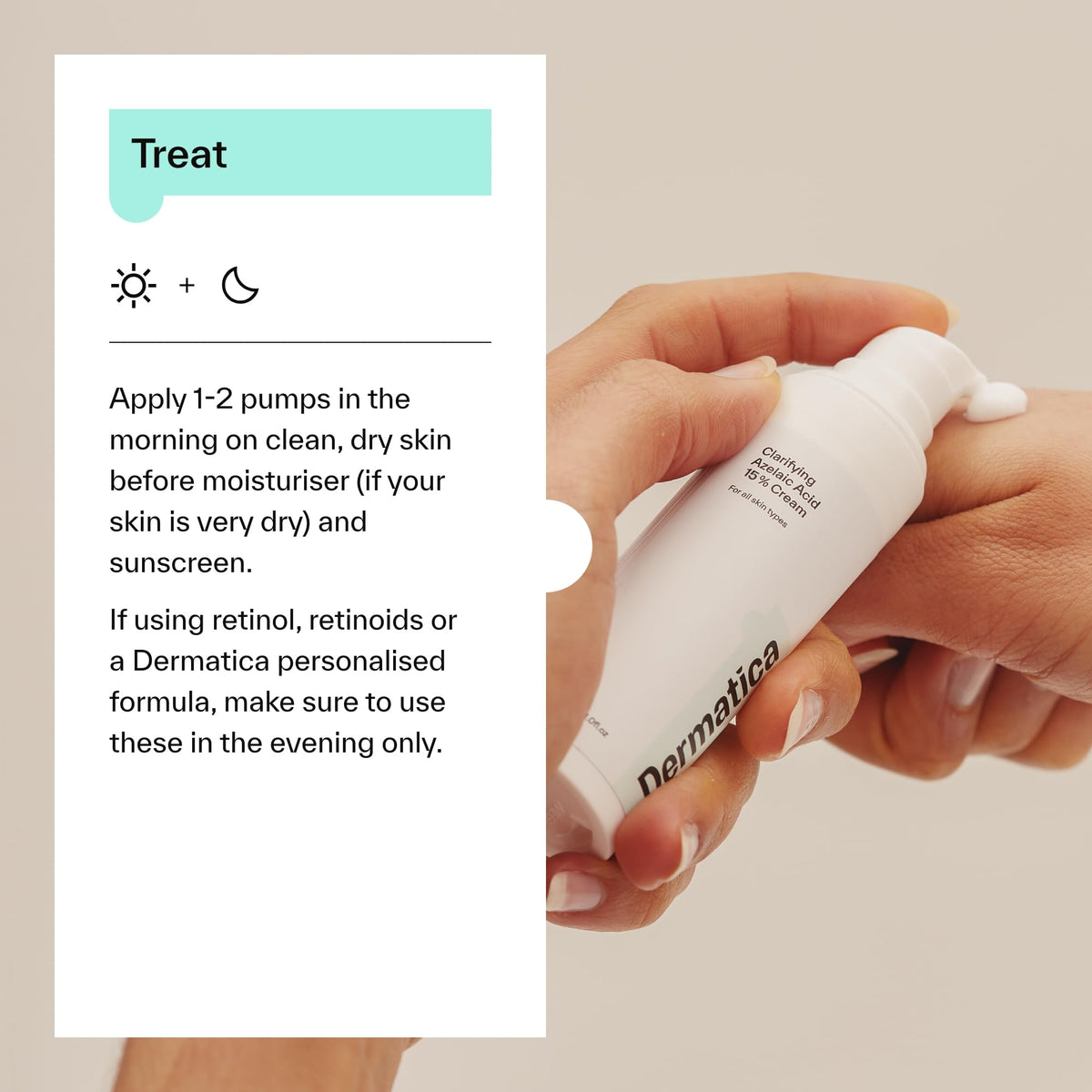 Dermatica Clarifying Azelaic Acid 20% Cream | Lightweight and Fragrance Free Skincare | Gentle and Effective for all Skin Types