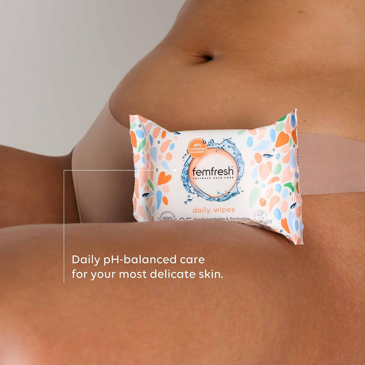 Femfresh Intimate Wipes, pH Balanced & Hypoallergenic, 25 Wipes