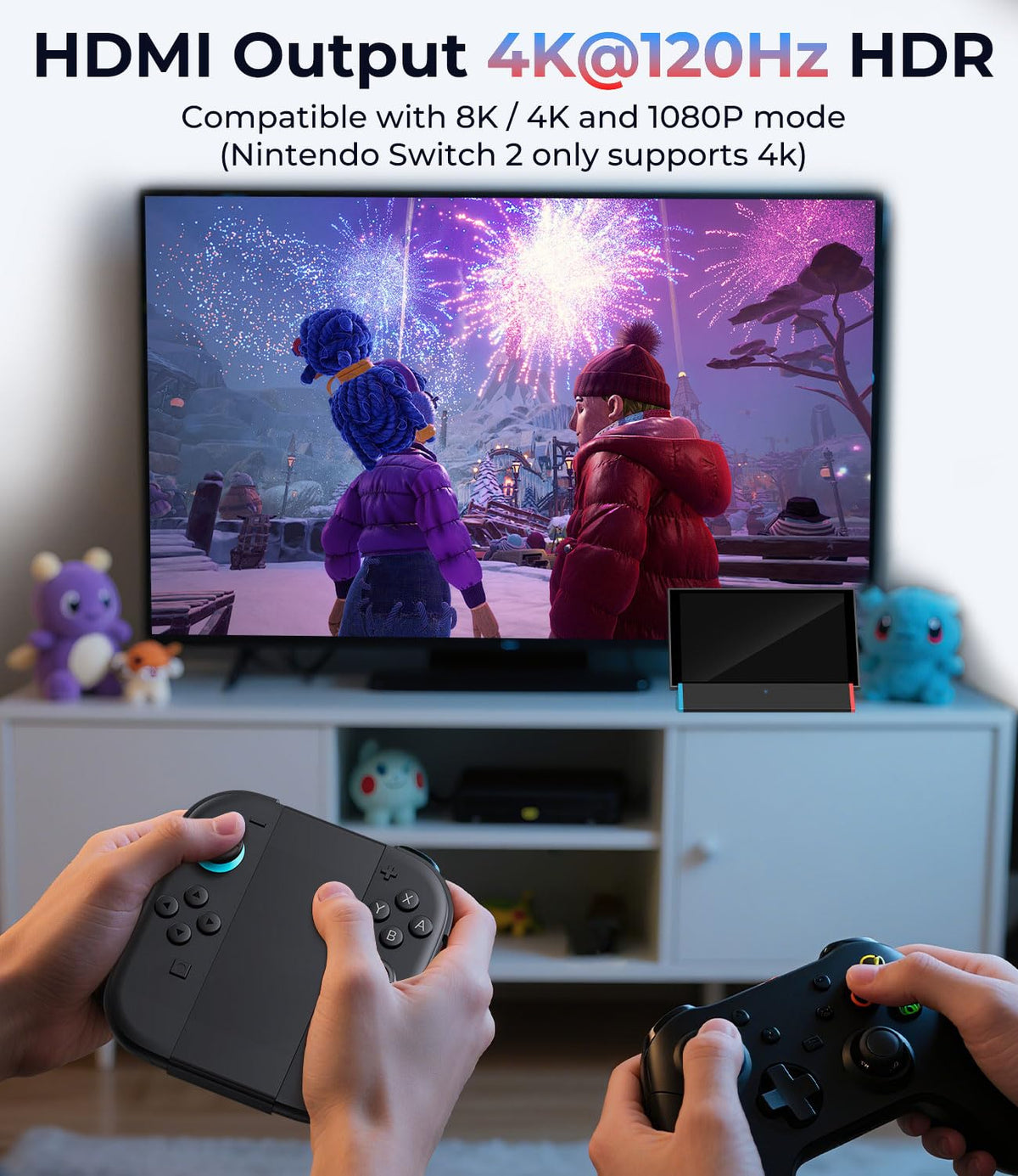 SIWIQU Switch 2 TV Dock, 4K@120Hz Output