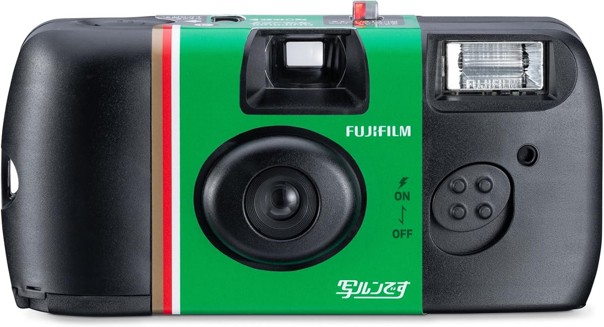 Fujifilm Quicksnap 27 exposure, FUJICOLOR 400 ISO speed film camera, with Built-in flash