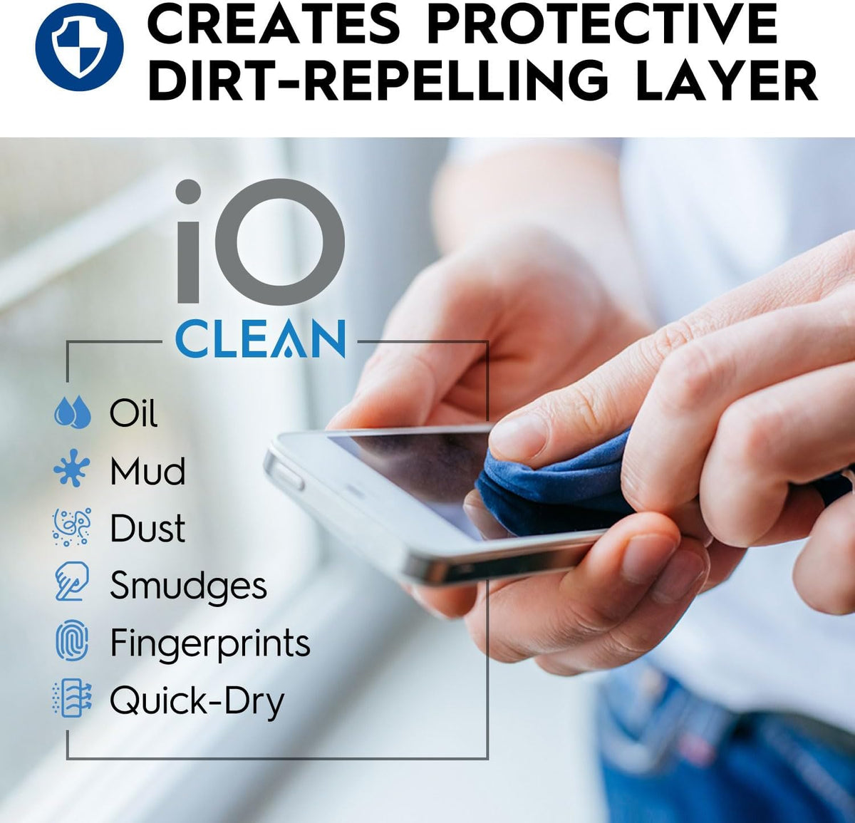 iO Clean 473ml Screen Cleaner Spray Kit for LCD, LED and OLED Displays