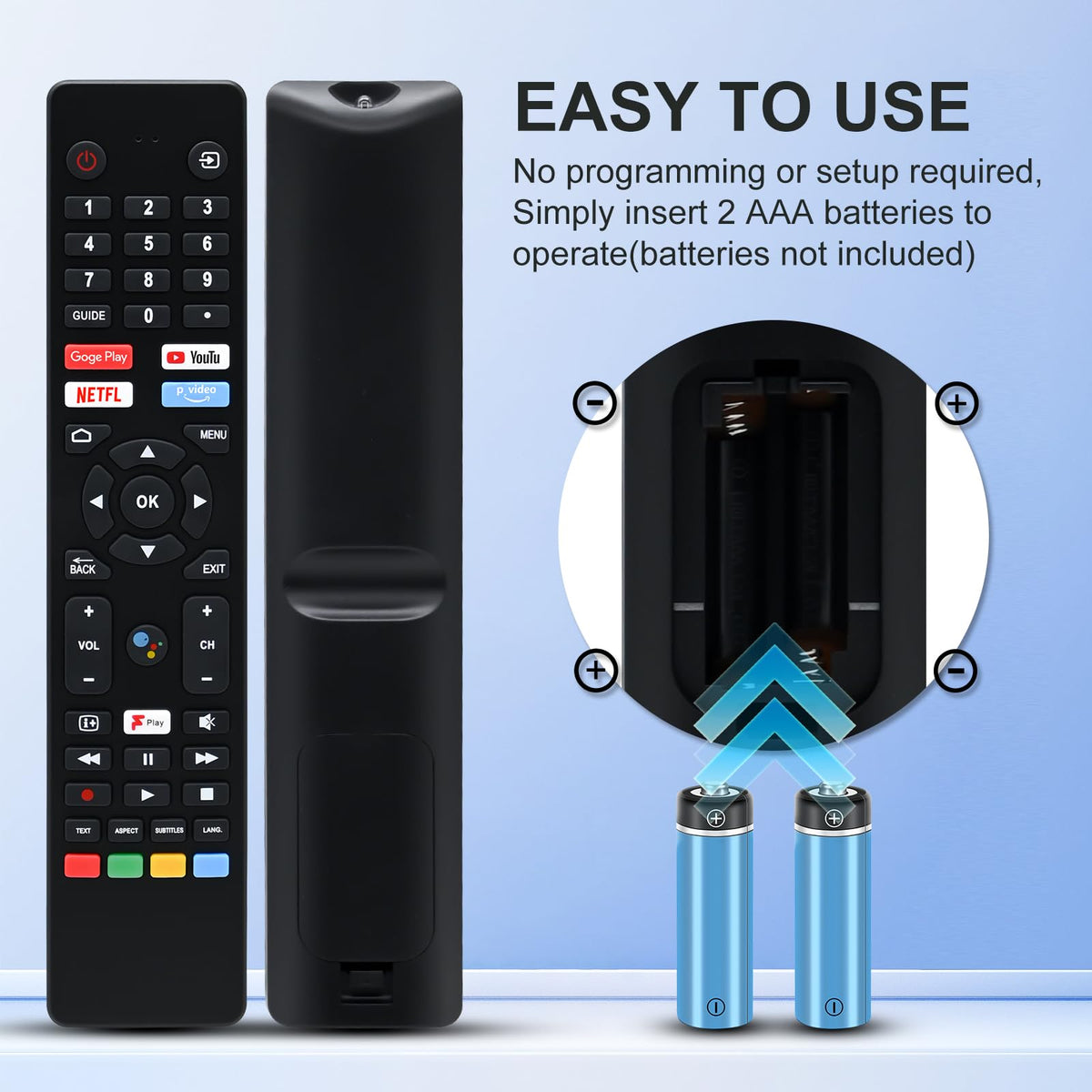 Replacement Hisense TV Remote Control for Hisense VIDAA 4K UHD FHD QLED LED LCD HDTV Smart TV Remote Replacement with 12 Shortcut Buttons, No Setup Required
