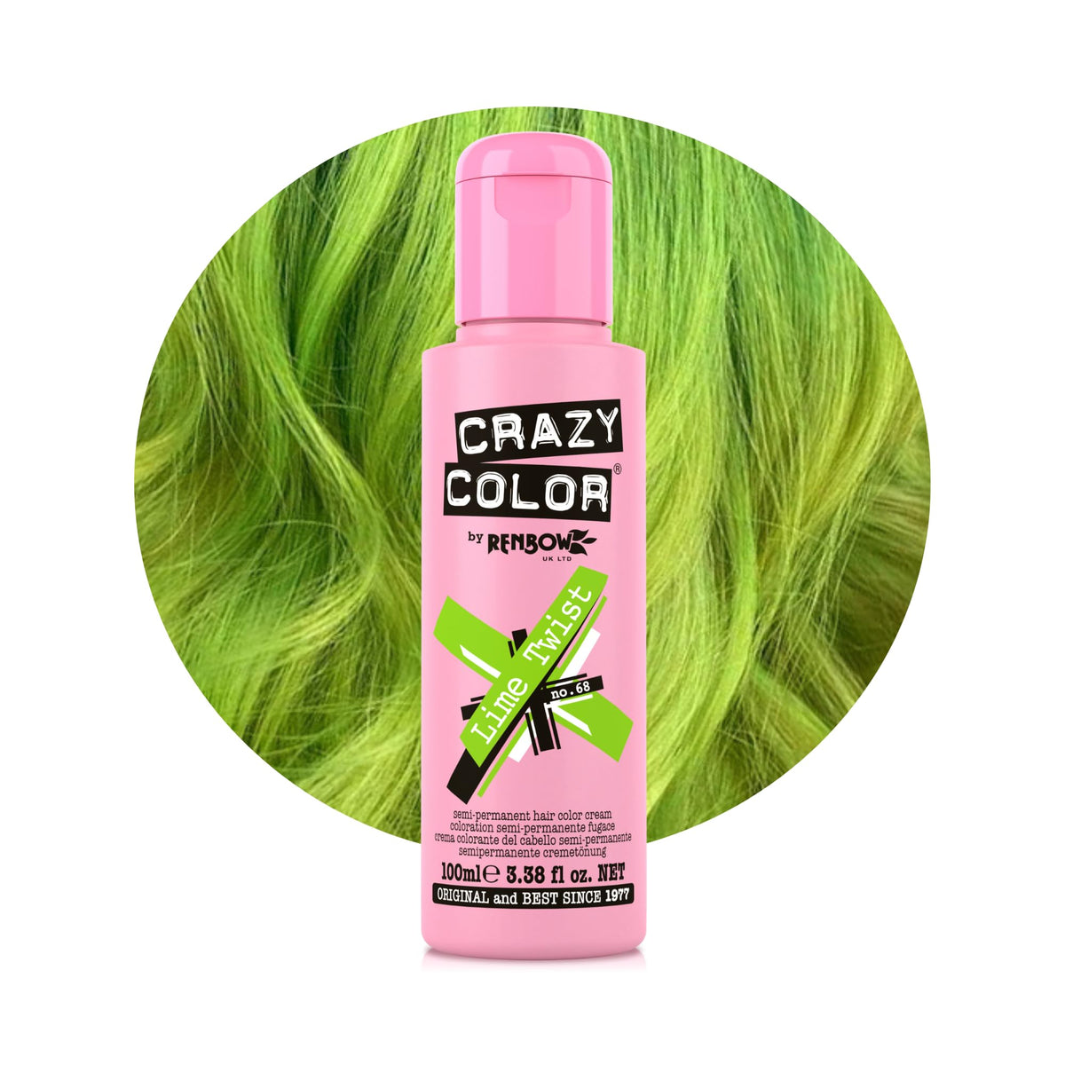 Crazy Color Cyclamen Pink Hair Dye 100ml