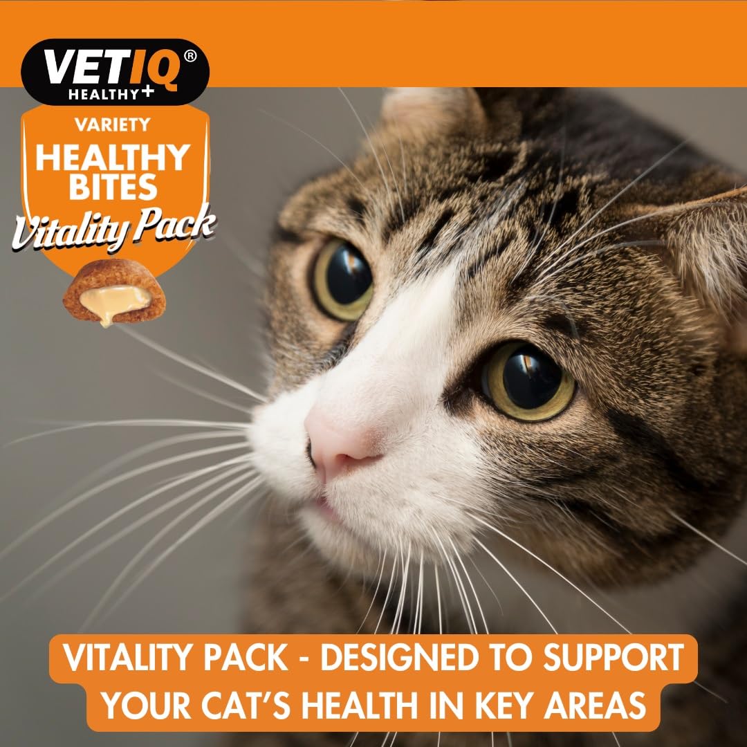 VETIQ Healthy Bites Cat Variety Treats for Cats & Kittens (84 Servings)