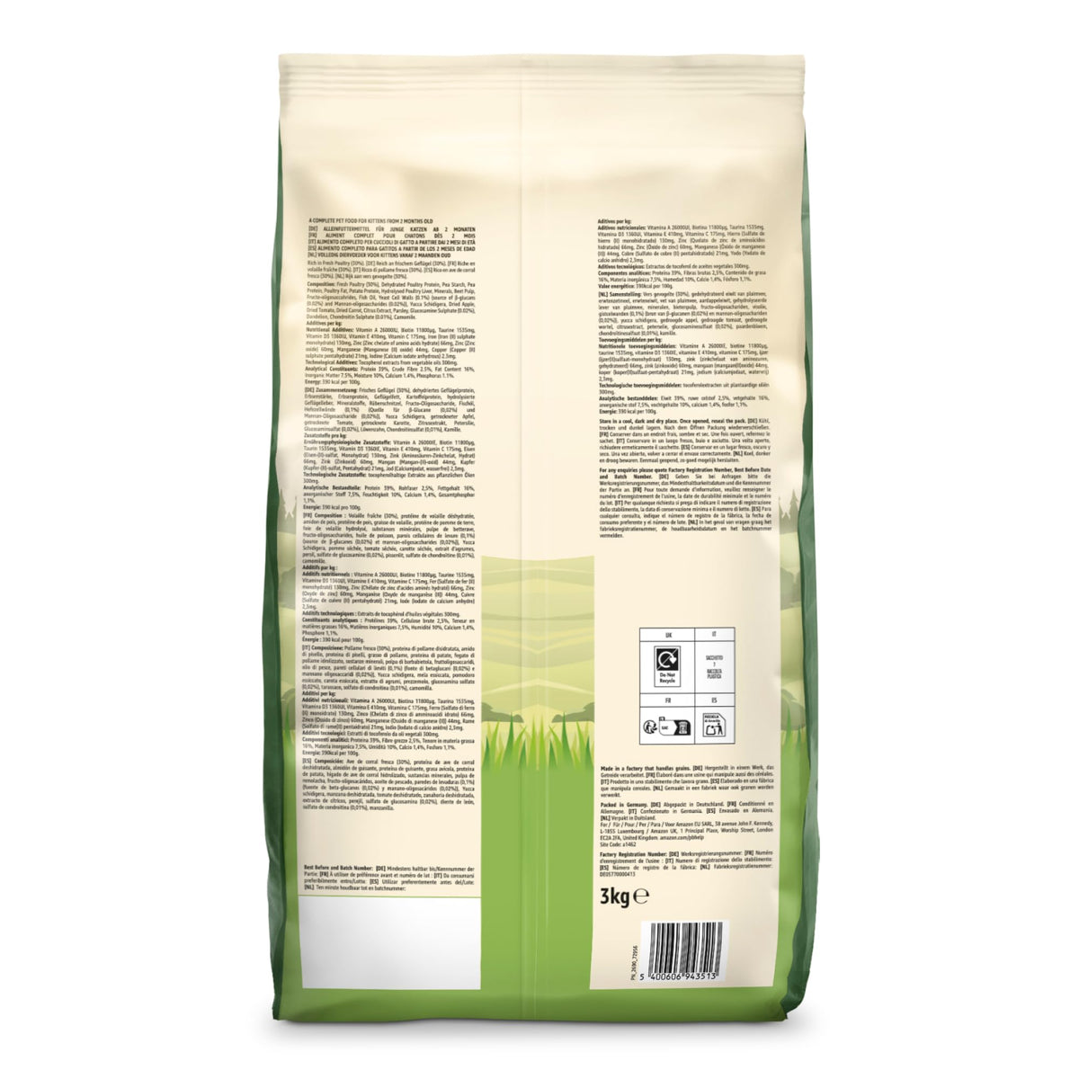 by Amazon Dry Cat Food for Adult Cats, Grainfree Recipe with Fresh Salmon, 1 Pack of 3kg (Previously a Lifelong brand, same product)