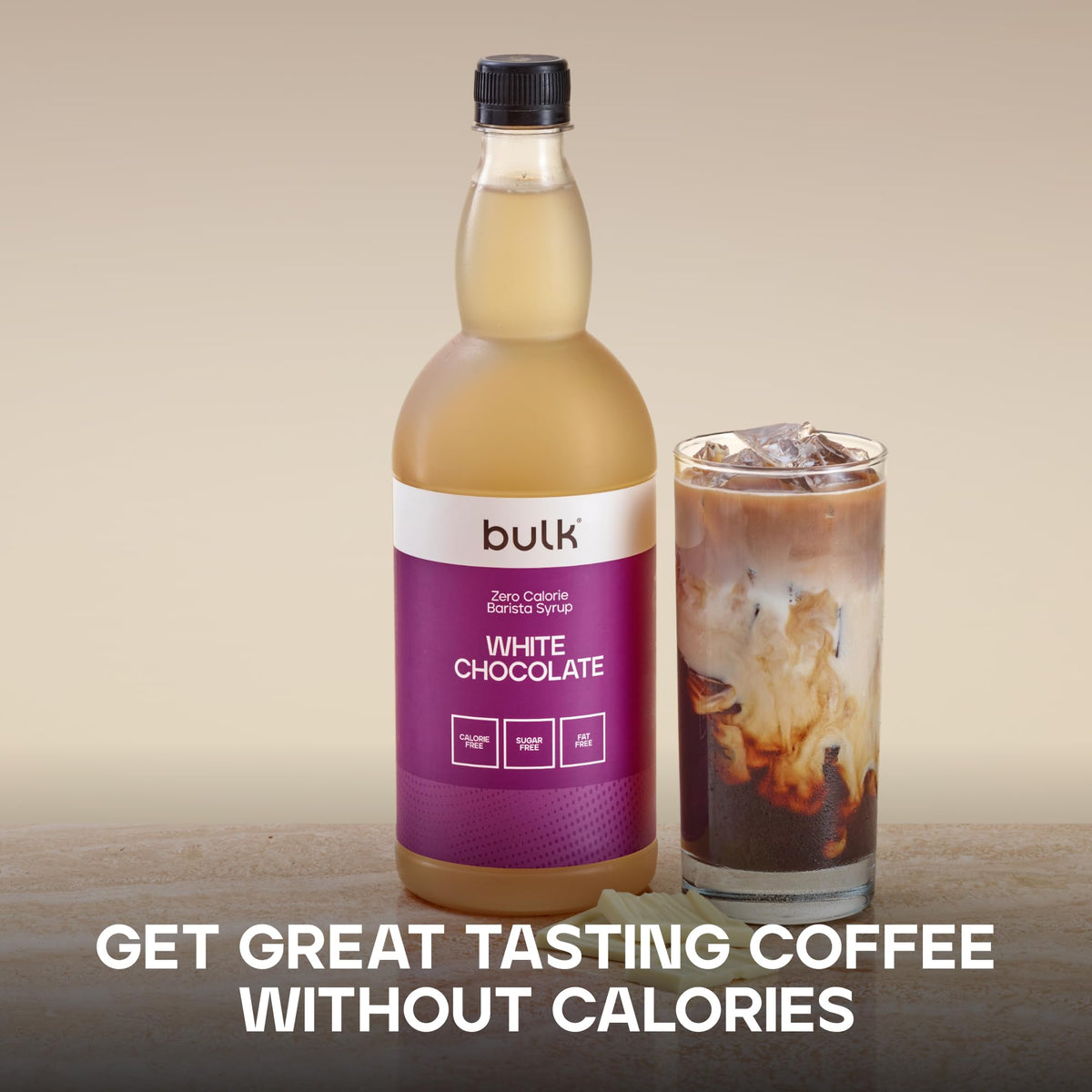 Bulk Zero Calorie Barista Syrup, Amaretto, Coffee, 1 Litre