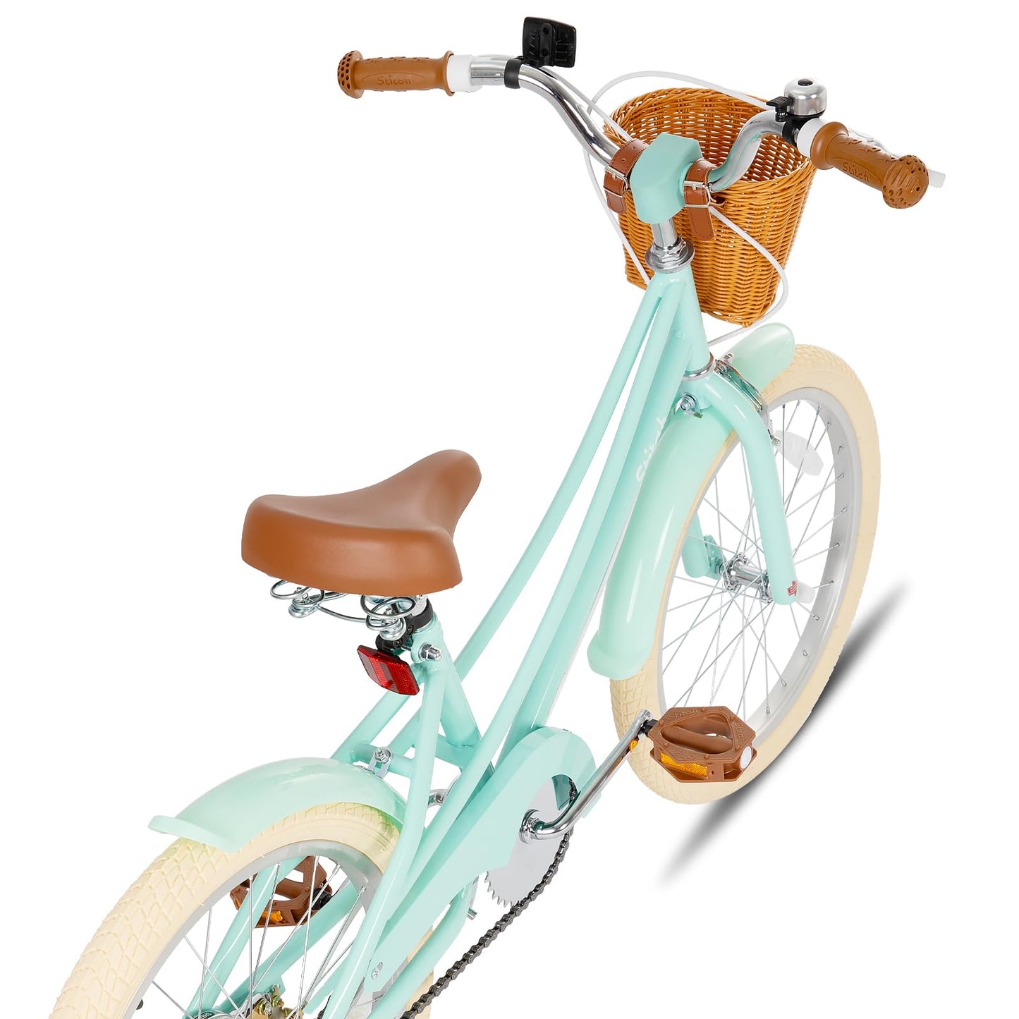 STITCH 12/14/16/20 inch Kids Bike for 3-11 years Girls, 12/14/16 Girls Bike with Training Wheels & Basket, 20 inch with kickstand