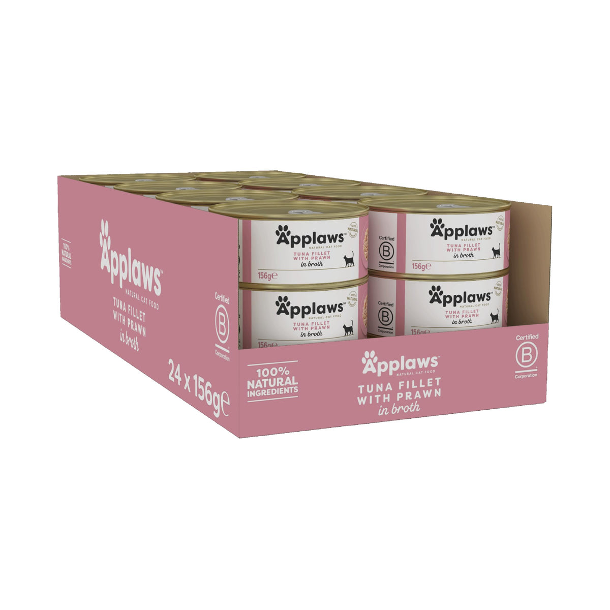 Applaws Natural Wet Cat Food, Multipack Fish Selection in Broth 70 g Tin (Pack of 12)