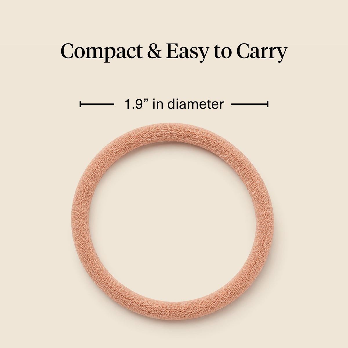 Kitsch Soft Nylon Hair Ties No Damage 6pcs - Black