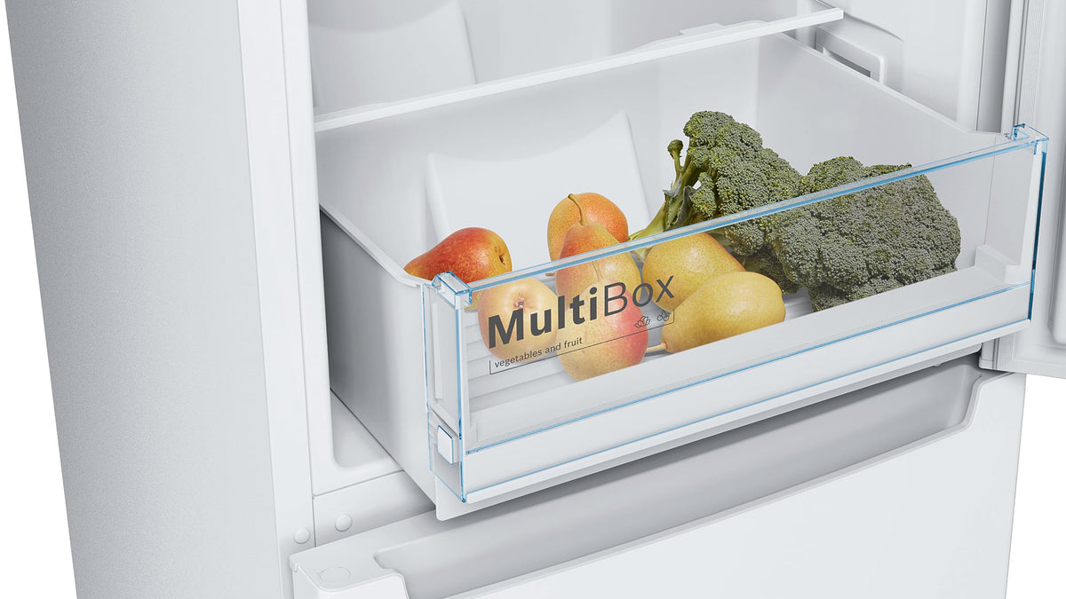 Bosch Series 2 KGN27NLEAG Fridge Freezer, NoFrost, Stainless Steel