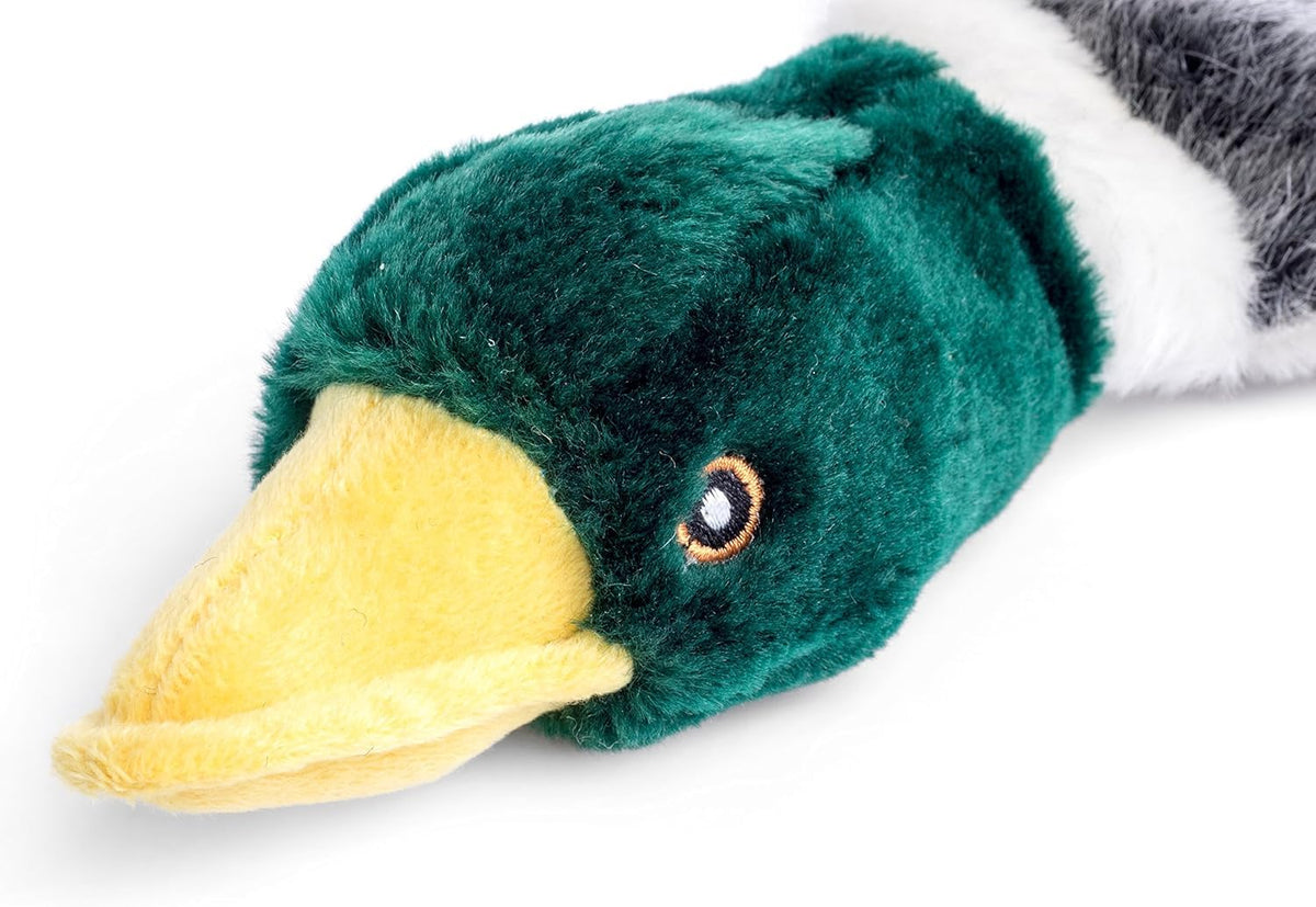 Petface Honking and Squeaky Duck Plush Dog Toy