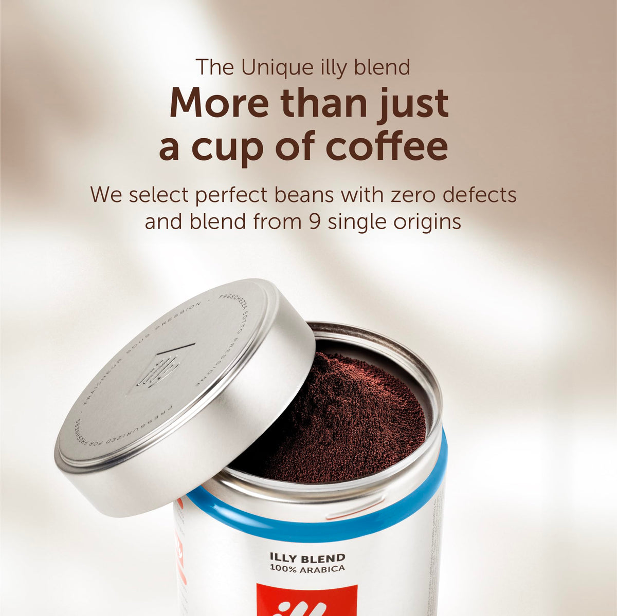 illy Classico Ground Coffee for Espresso, Moka Pot, Cafetiere 250g