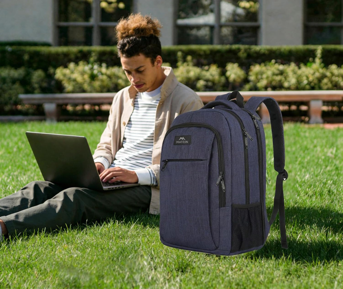 MATEIN Travel Laptop Backpack, Work Bag Laptop Bag, Rucksack for Men Work