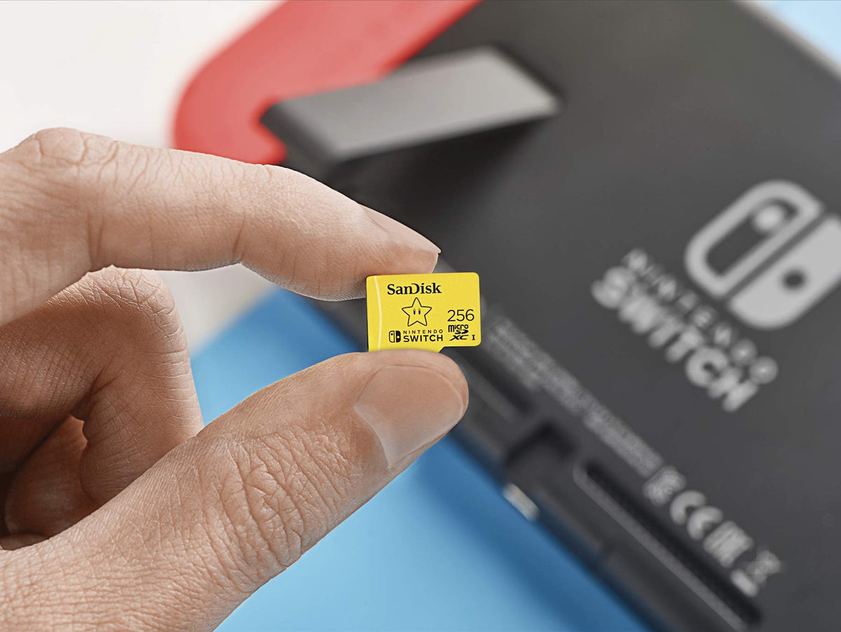 SANDISK microSD Card 128GB, Super Mario Super Mushroom Edition