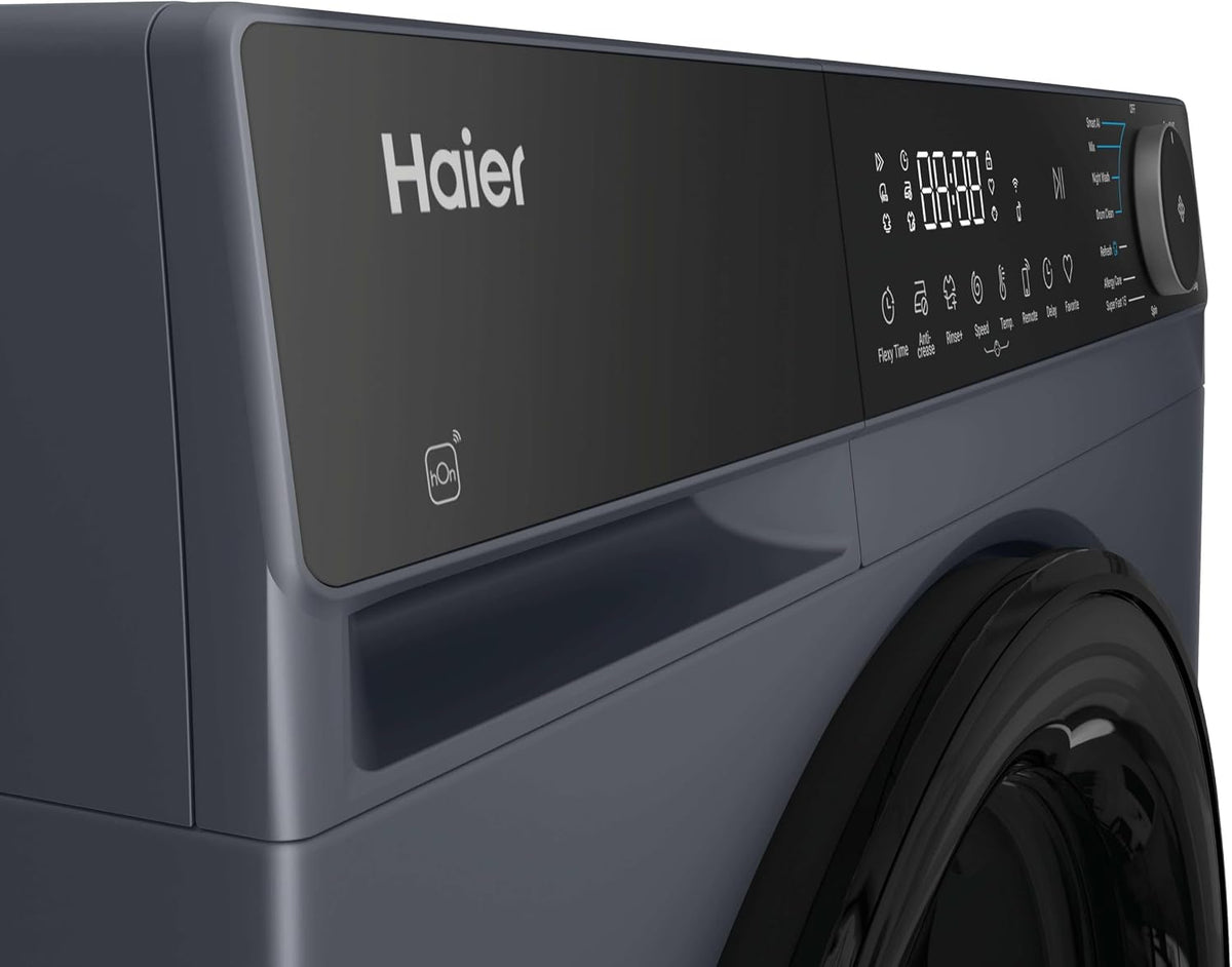 Haier X Series 5 Washing Machine, 13kg, Graphite & Black, A-20%, 1400 RPM