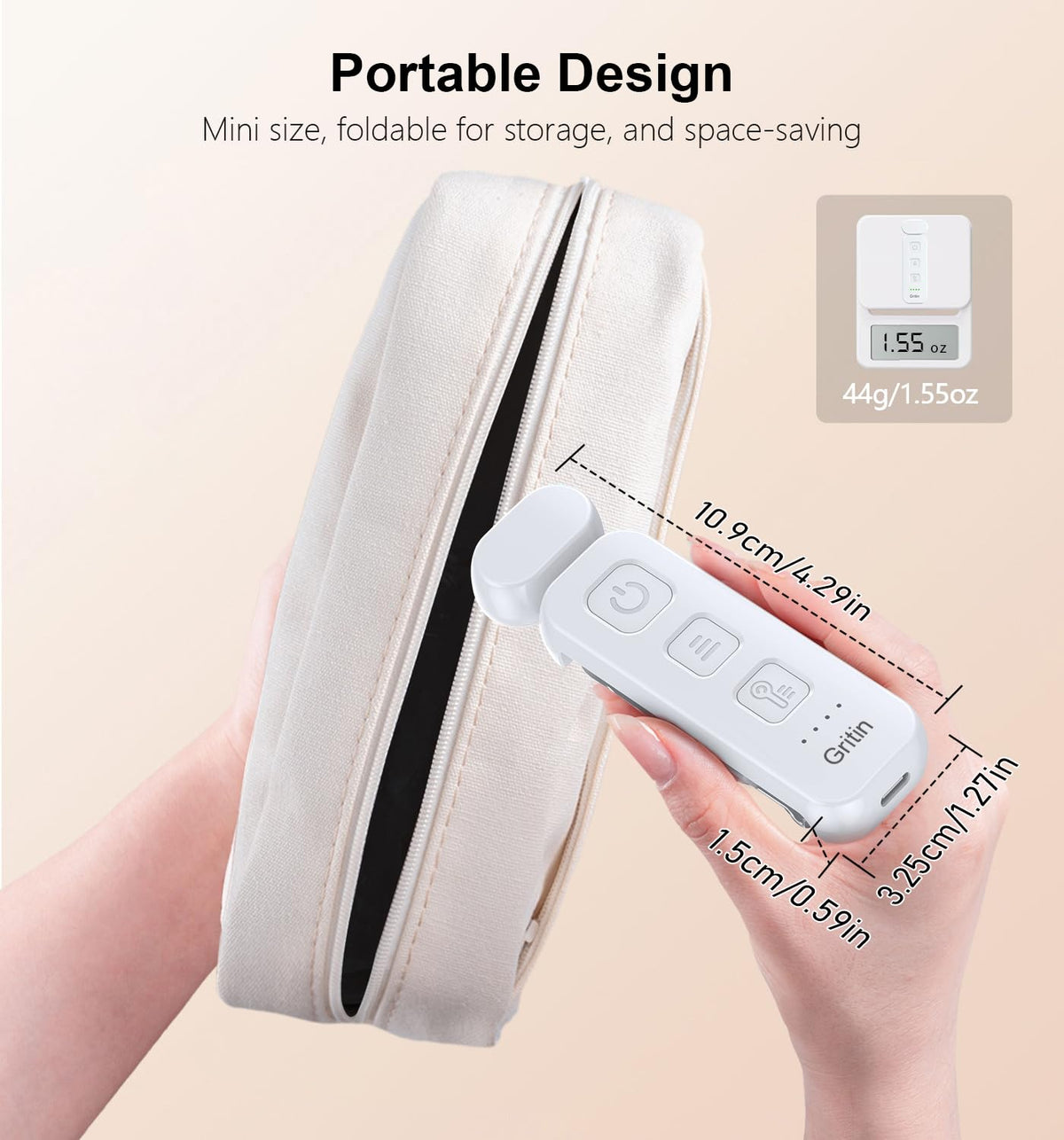 Gritin Book Light Rechargeable, Reading Light Lamp Clip on Books