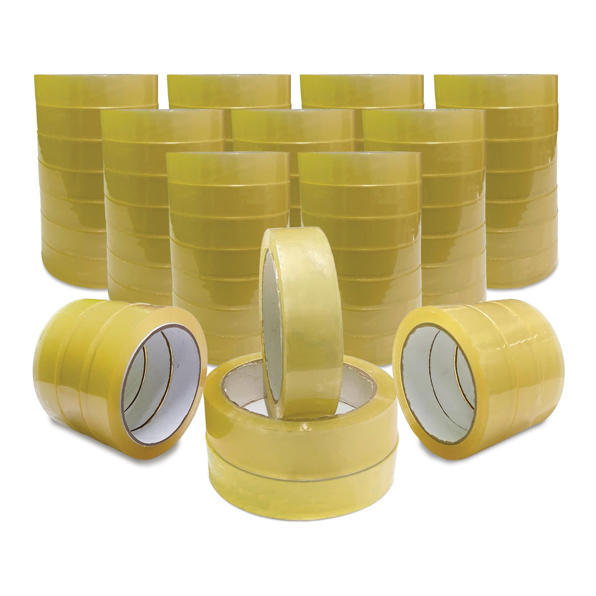 JeeJaan® 3 Rolls of Yellow Duct Tape 50mm x 50m Heavy Duty Waterproof Gaffa Tape for Electrical Plumbing Use Strong Adhesive Durable Ideal for Sealing Fixing and Wrapping Projects