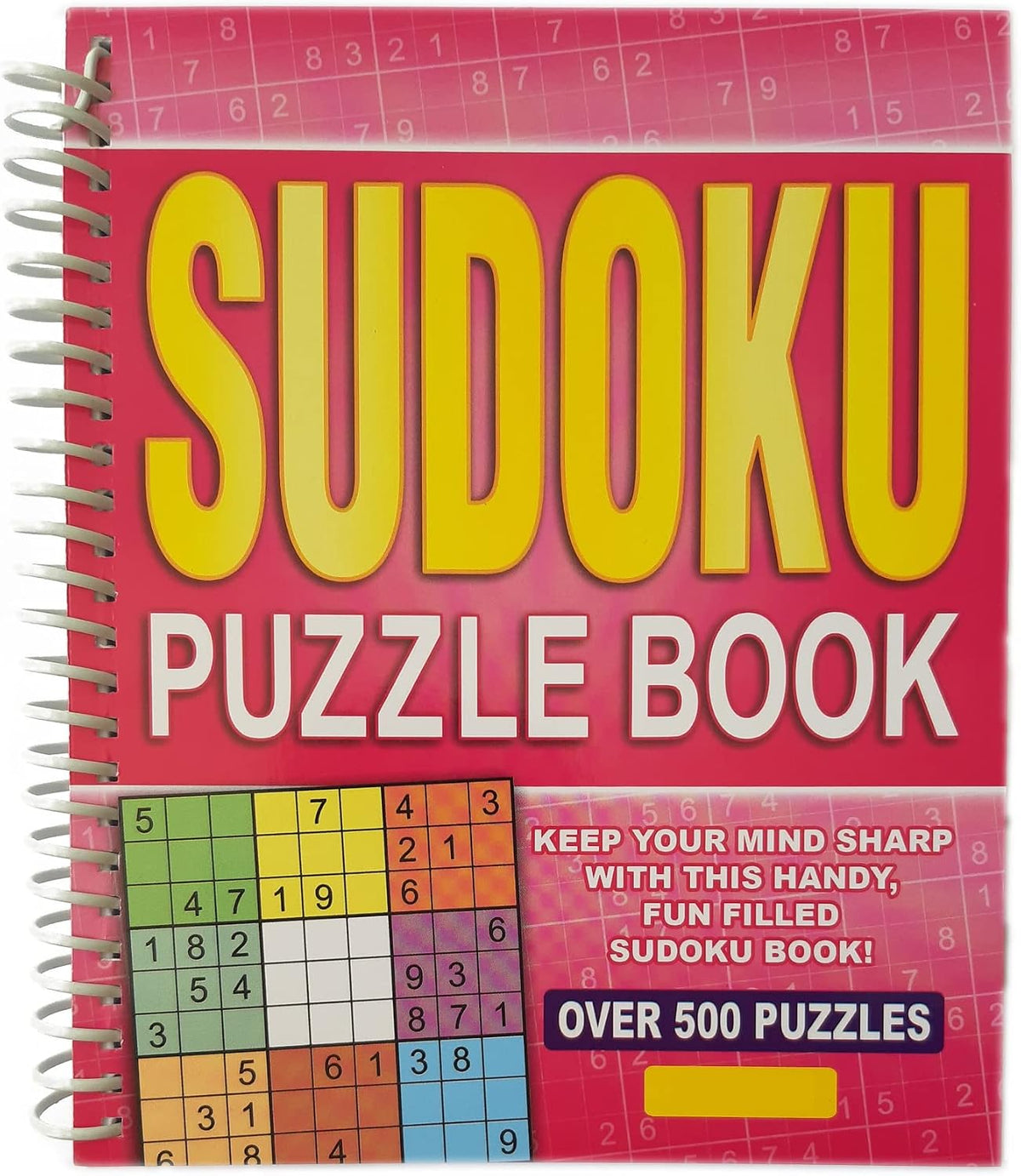 WF Graham Sudoku Puzzle Book - Spiral Bound Brain Teasers Travel Puzzles Book with over 500 Logic Puzzles