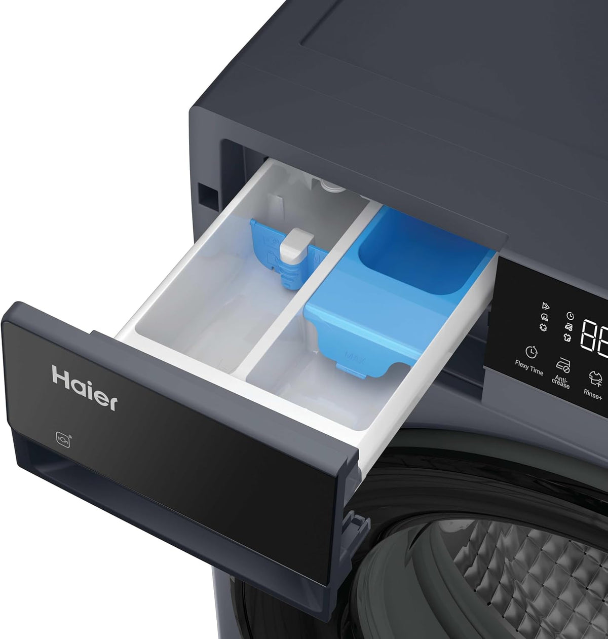 Haier X Series 5 Washing Machine, 13kg, Graphite & Black, A-20%, 1400 RPM