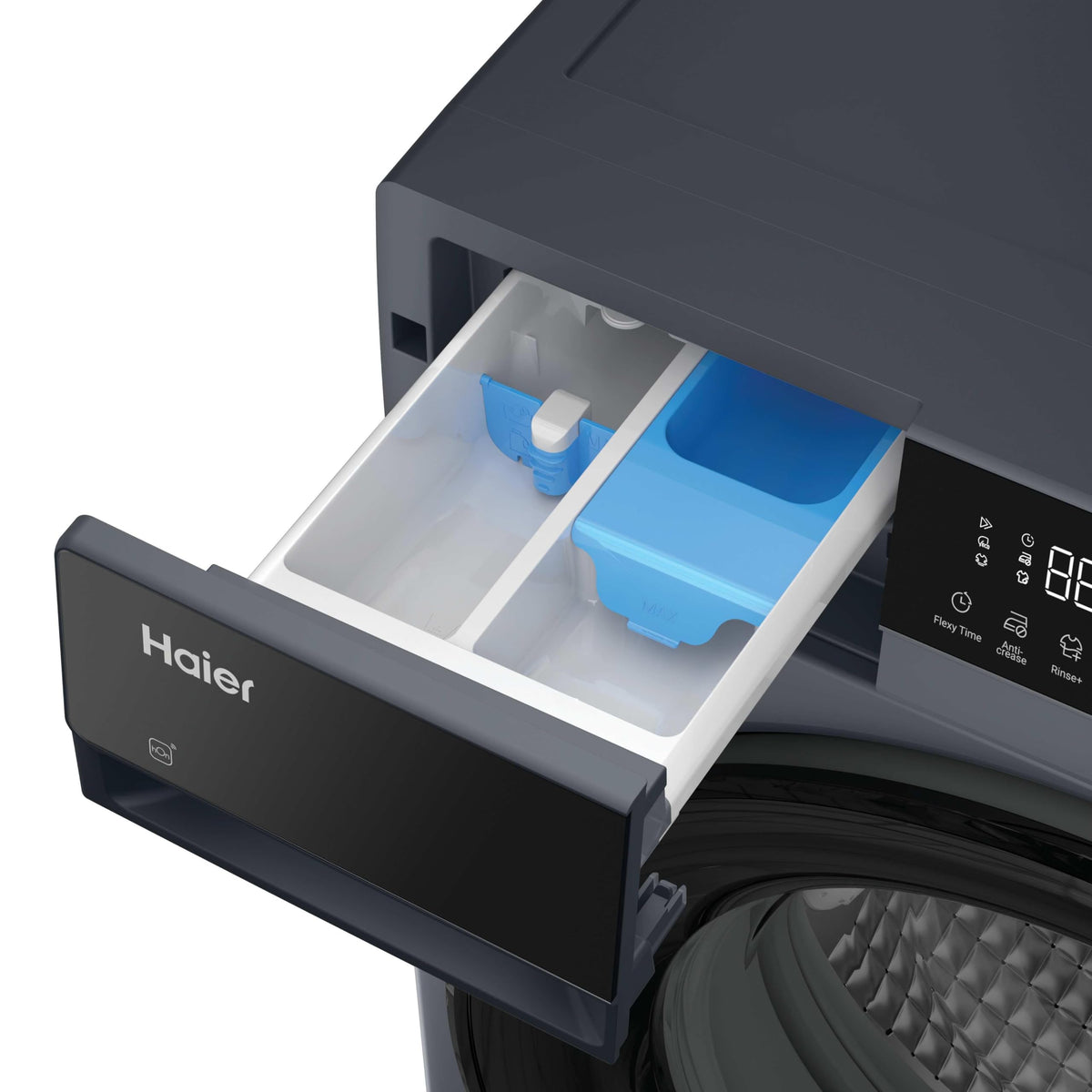 Haier X Series 5 Washing Machine, 13kg, Graphite & Black, A-20%, 1400 RPM