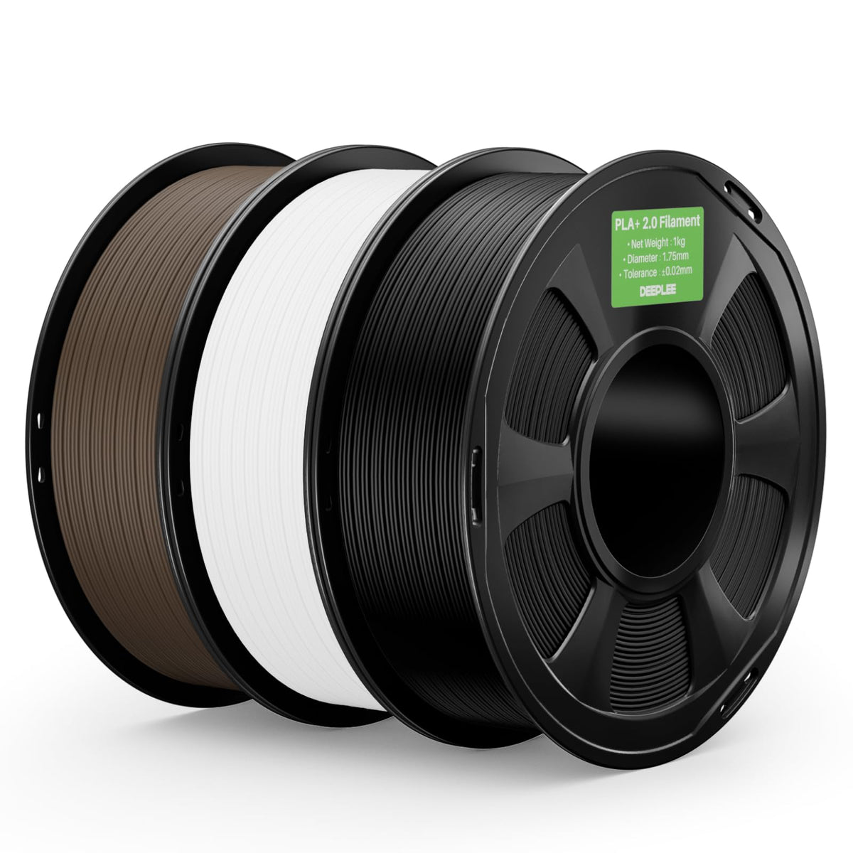 DEEPLEE PLA Plus 1.75mm Filament Beige/Brown 2KG Bundle