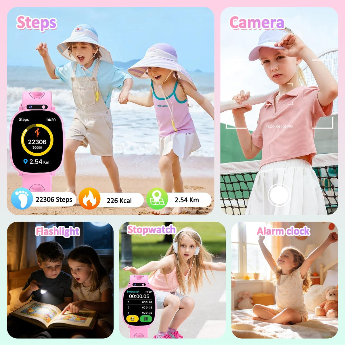 Kids Smart Watch for Boys Girls, Smart Watch for Kids Fitness Watch