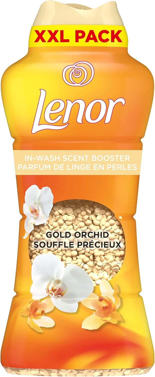 Lenor Laundry Perfume Scent Booster 735g, Gold Orchid, Non-Stop Freshness Up to 12 Weeks in Storage, Granules