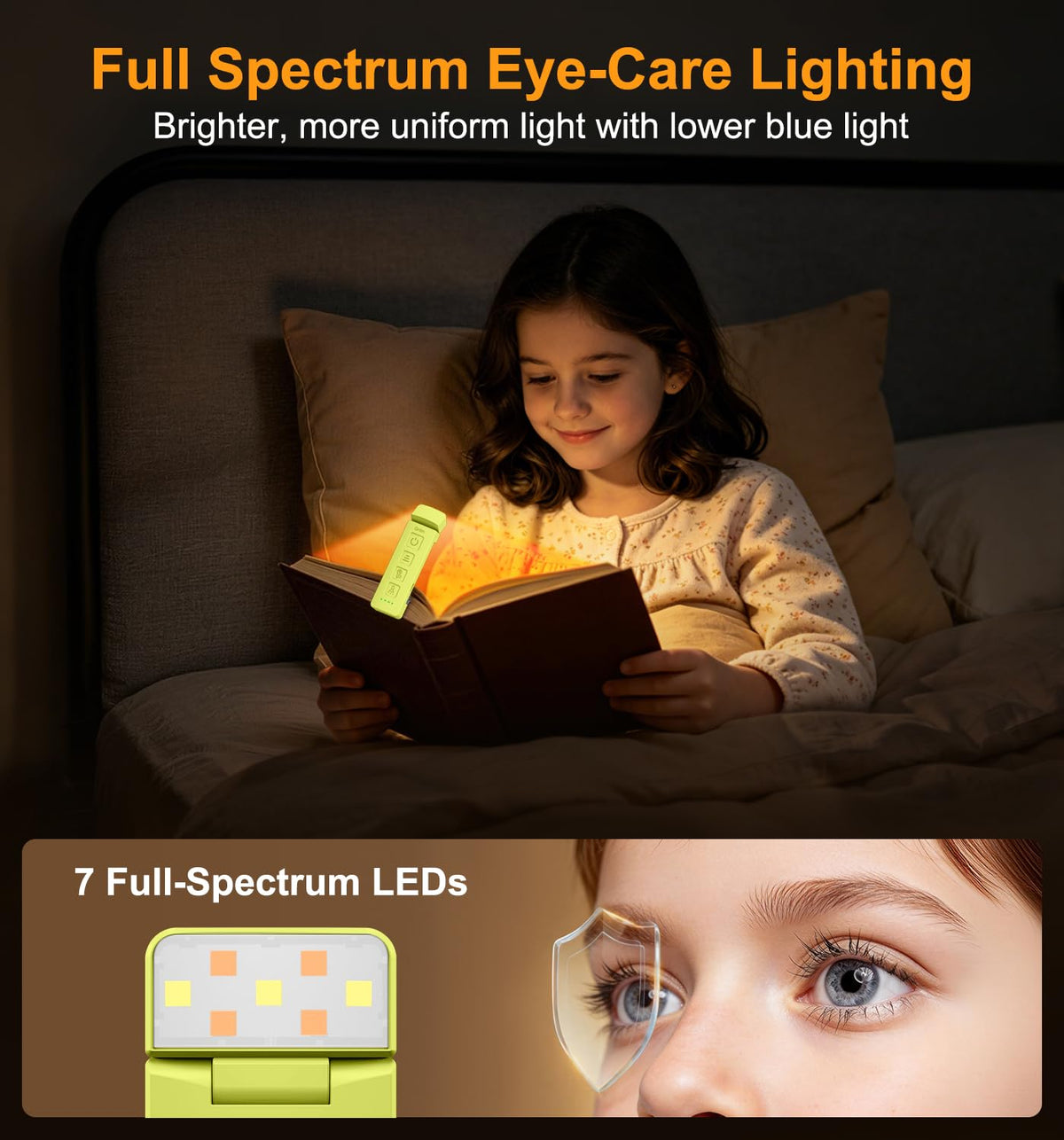 Gritin 2026 Gen 2 Rechargeable Book Light,2-in-1 Reading Light & Torch