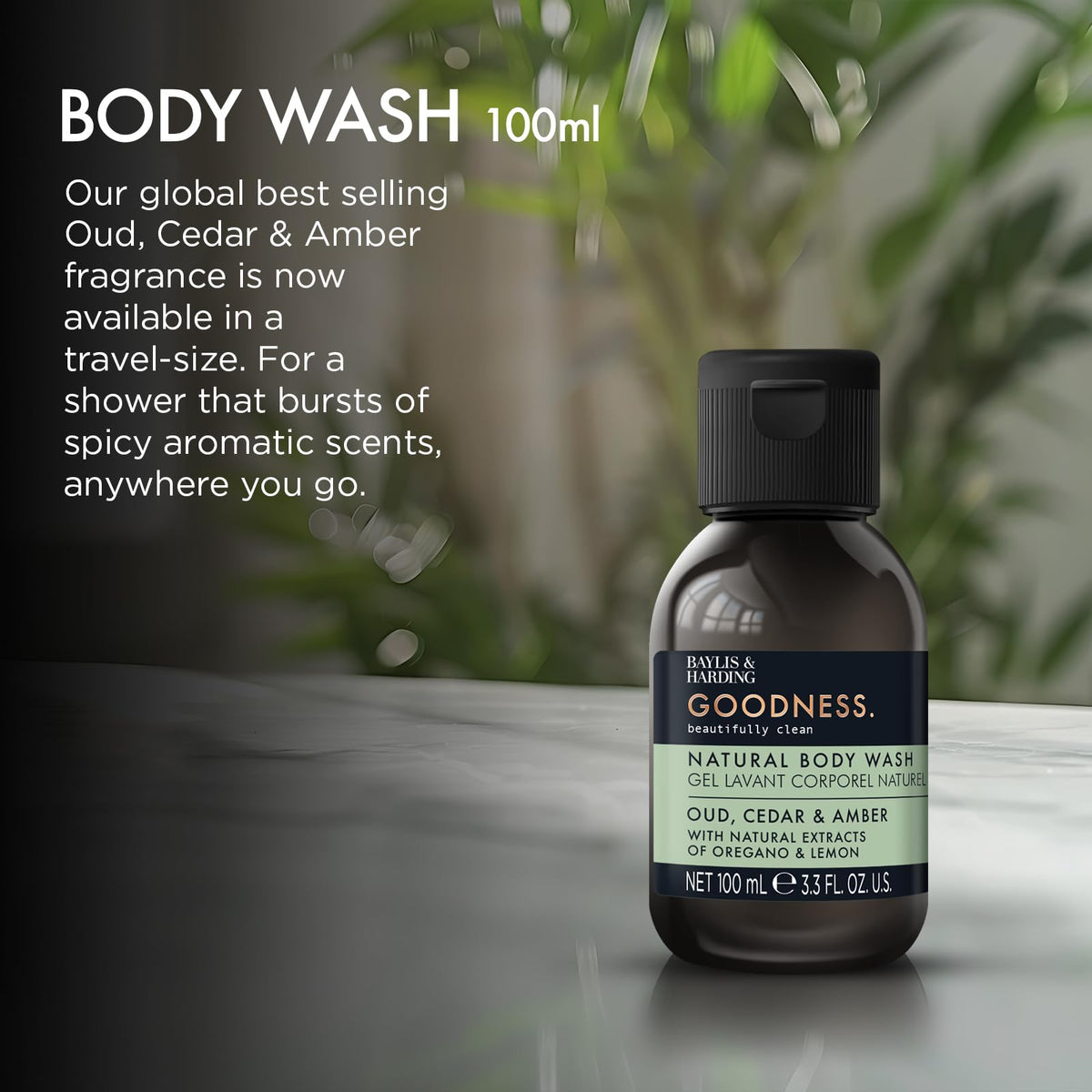 Baylis & Harding Goodness Natural Body Wash 500ml 3 pack