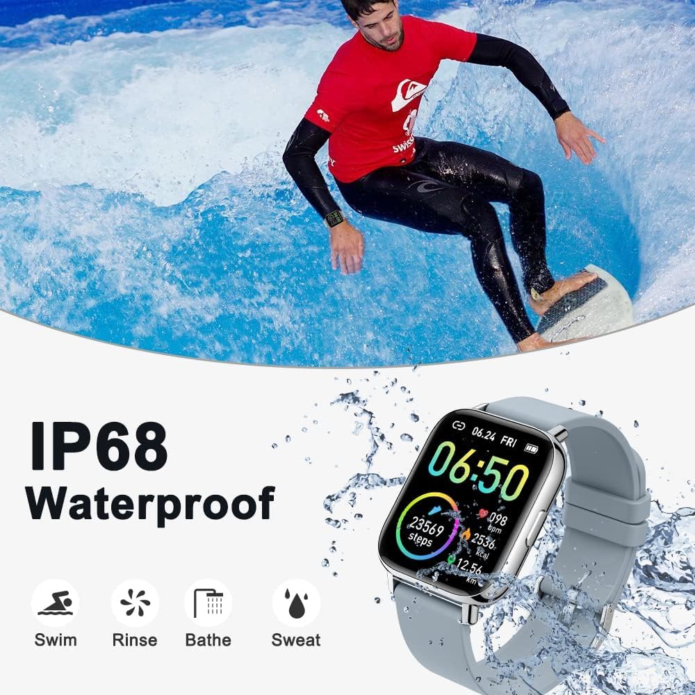 Motast Smart Watch, Fitness Tracker 1.69'' HD for Men Women, Step Counter