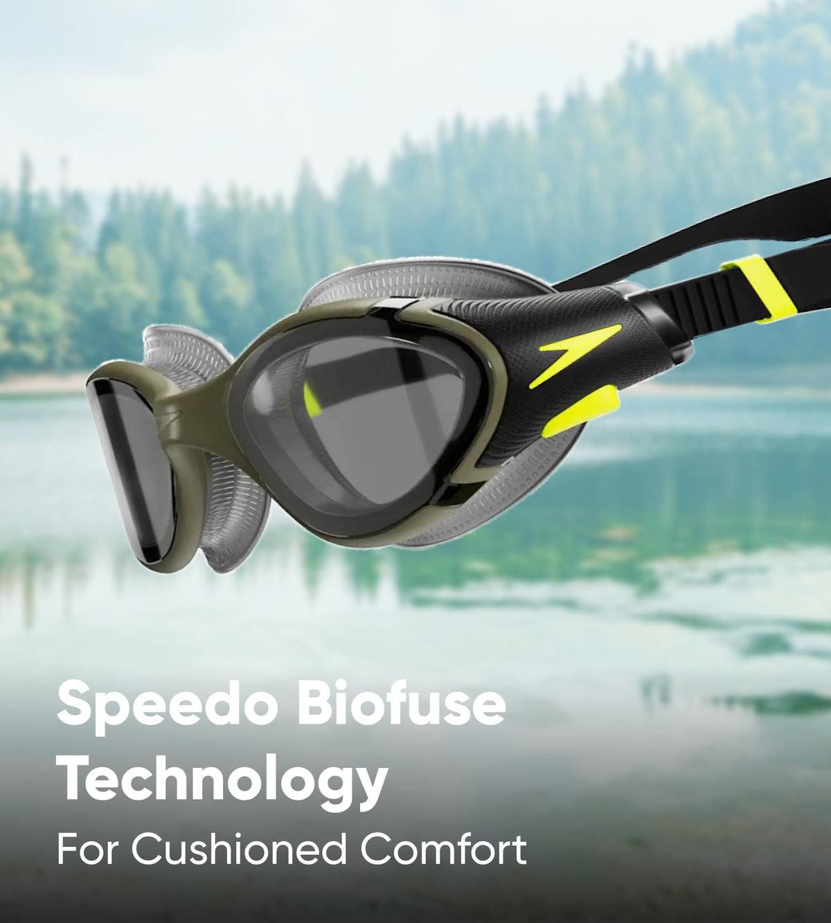 Speedo Unisex-Adult Biofuse 2.0 Swimming Goggles | Patented Easy Adjustment | Anti-fog | Anti-leak | Enhanced Fit | Improved Comfort Goggles