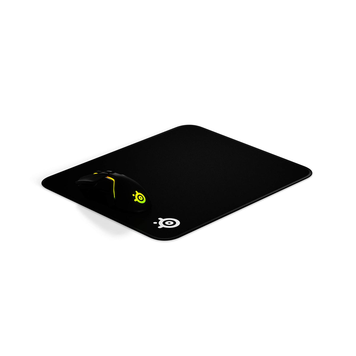 SteelSeries QcK Edge Cloth Gaming Mouse Pad - Never-fray Stitched Edges - Optimized For Gaming Sensors - Size L (450 x 400 x 2mm) - Black
