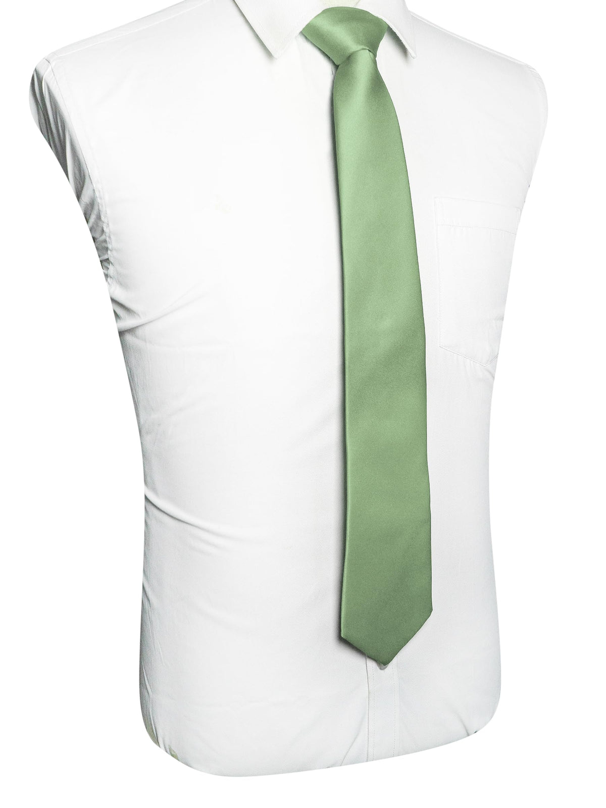 RBOCOTT Solid Color Tie Mens Necktie for Business and Wedding Party