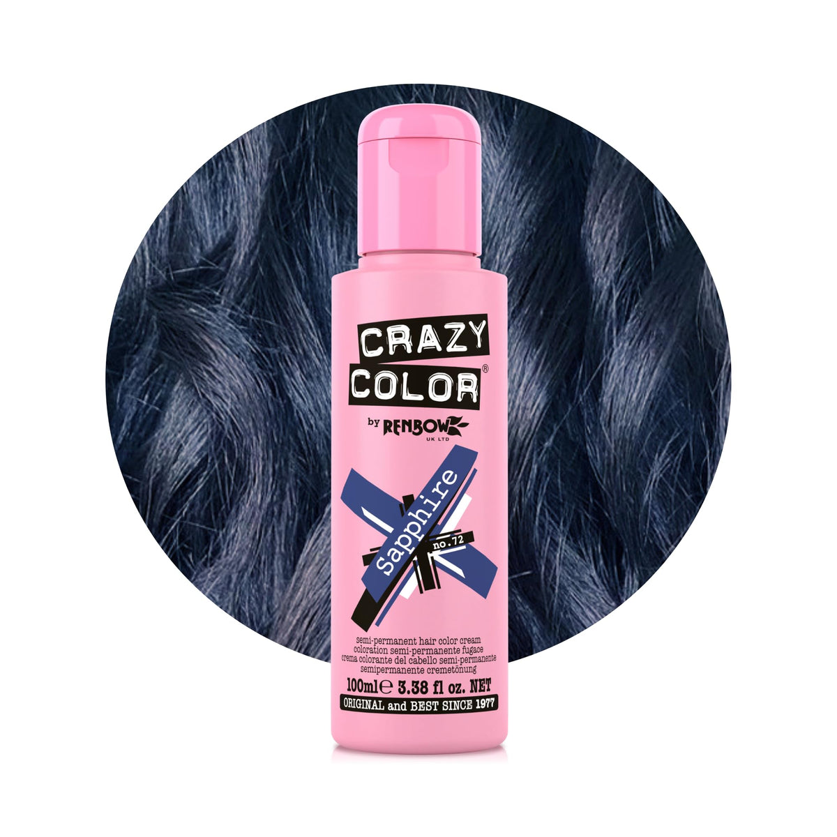 Crazy Color Cyclamen Pink Hair Dye 100ml