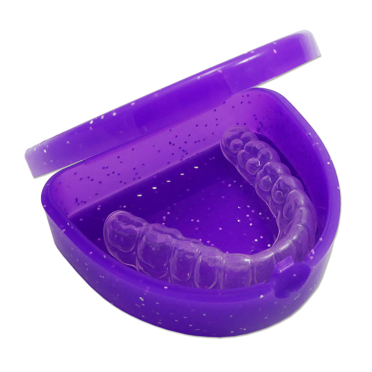 Slim Orthodontic Dental Case -for Retainers, Dentures & More (White)