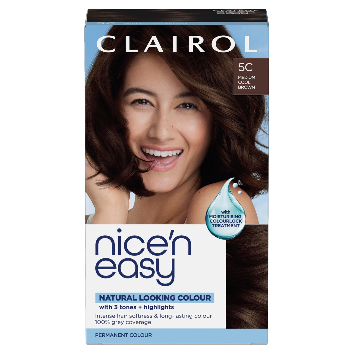 Clairol Nice'n Easy Crème Natural Looking Oil Permanent Hair Dye Infused